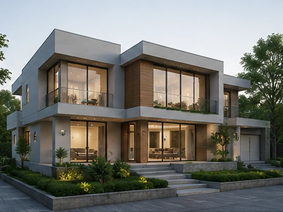 Architectural design and visualisation created using Revit